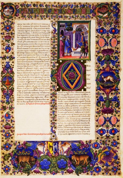 O segundo Livro de Crônicas, do Volume I da Bíblia de Borso d