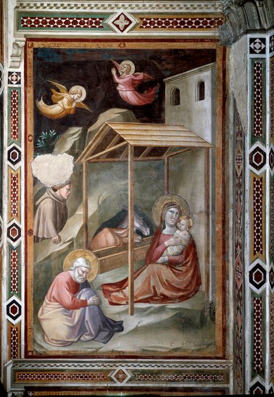 A vida da Virgem: Natividade (fresco, c.1327) de Taddeo Gaddi