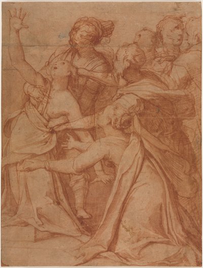 Um milagre de São Filipe Benizzi: a cura de uma mulher demoníaca, c. 1557 de Taddeo Zuccari