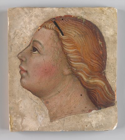 Kopf eines Engels im linken Profil de Taddeo di Bartolo
