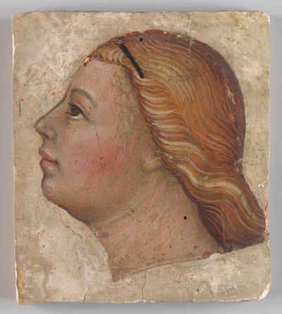 Cabeça de Anjo em Perfil Esquerdo, ca. 1397. de Taddeo di Bartolo