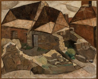 Paisagem com casas de Tadeusz Makowski