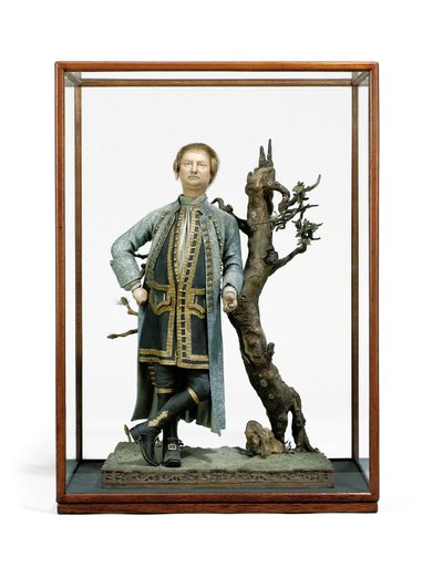 Figura de argila pintada tradicionalmente identificada como David Garrick, c.1770 (cerâmica) de Tan Che Qua Tan Che Qua