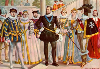 Trajes franceses dos séculos XVI e XVII de Tancredi Scarpelli