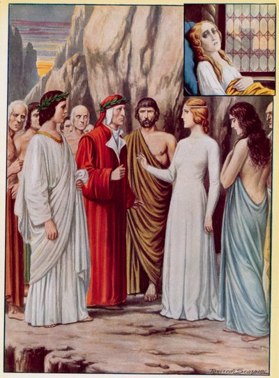 Ilustração para a Divina Comédia de Dante de Tancredi Scarpelli