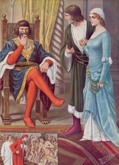Ilustração para a Divina Comédia de Dante de Tancredi Scarpelli