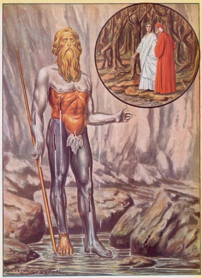 Ilustração para a Divina Comédia de Dante de Tancredi Scarpelli