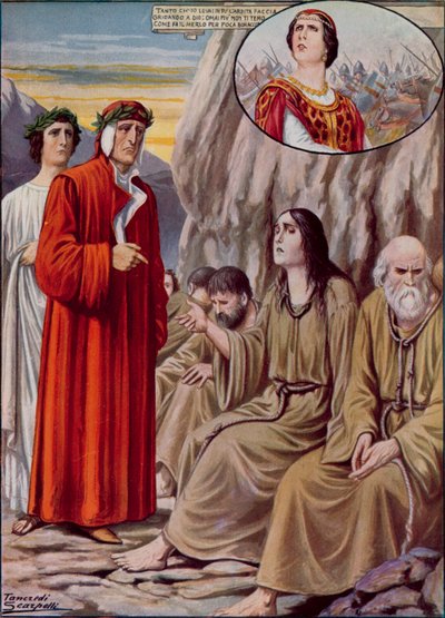 Ilustração para a Divina Comédia de Dante de Tancredi Scarpelli
