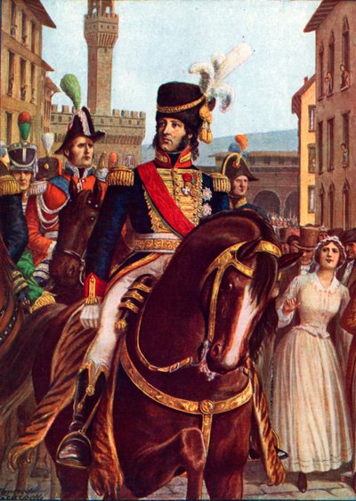 Joachim Murat entrando em Florença, 19 de janeiro de 1801 de Tancredi Scarpelli