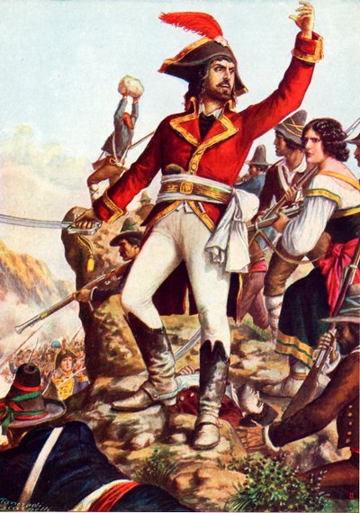 Michele Pezza, conhecido como "Irmão Diabo", usando a guerra de guerrilha contra os franceses na Itália de Tancredi Scarpelli