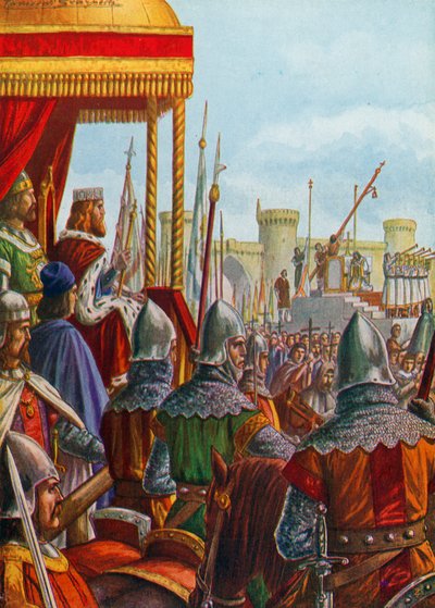 Milão se rende a Frederico Barbarossa, 1162 de Tancredi Scarpelli