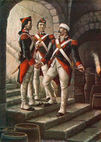 Pietro Micca no Cerco de Turim, 1706 de Tancredi Scarpelli