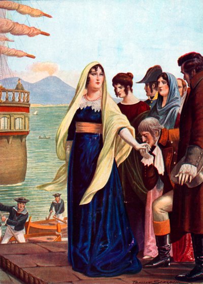 Rainha Maria Carolina fugindo de Nápoles de Tancredi Scarpelli