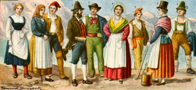 Vestido italiano regional de Tancredi Scarpelli
