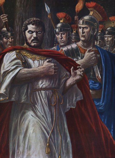 Antiguidade Romana: "a morte do imperador romano Caracalla, assassinado perto de Harran em 8 de Abril de 217, com uma espada, por Martialis, um dos oficiais da sua guarda próxima" (O assassinato de Caracalla, imperador romano, por Julius Martialis, 217) Il de Tancredi Scarpelli