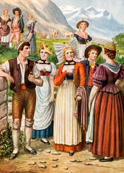 Trajes suíços de Tancredi Scarpelli