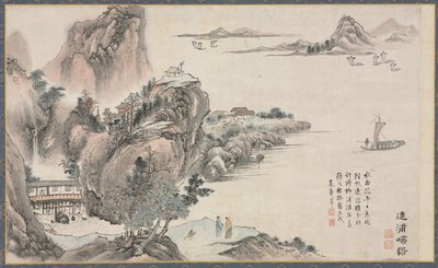 Uma das oito vistas dos rios Xiao e Xiang, 1788. de Tani Bunch