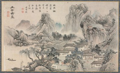 Vista dos Rios Xiao e Xiang, 1788. de Tani Bunch