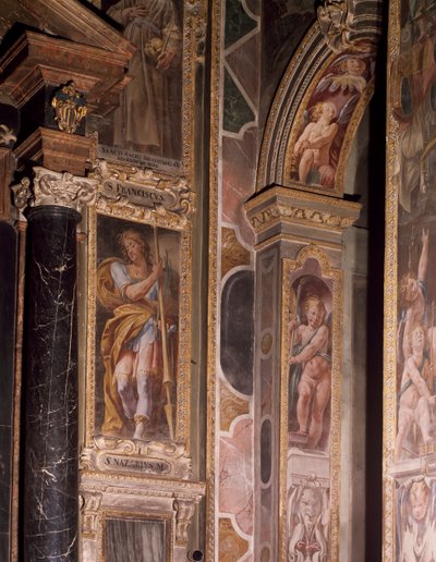 Frescos na Capela do Anjo da Guarda de Tanzio da Varallo