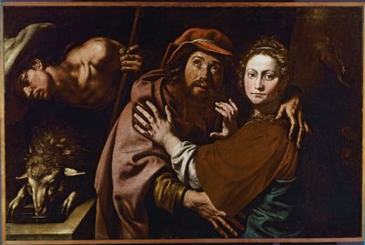 Jacob e Rebecca, c.1625 (óleo sobre tela) de Tanzio da Varallo