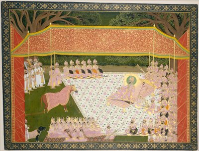 Maharana Sarup Singh Inspects a Prize Stallion, 1845-46. de Tara