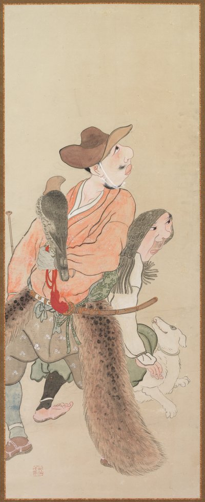 Figuras de gênero, c. 1816 de Tatabe Socho