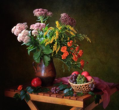 Natureza morta floral de outono de Tatyana Skorokhod