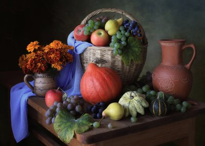 Mesa rústica de colheita de Tatyana Skorokhod