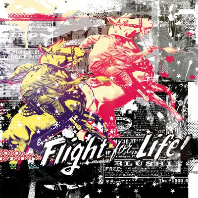 Flight for Life!, 2015 (mídia mista sobre tela) de Teis Albers