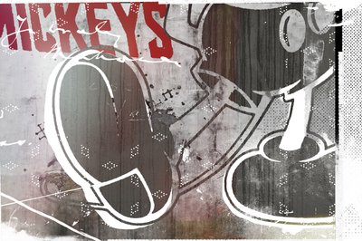 Mickeys, 2016 (Colagem sobre tela) de Teis Albers
