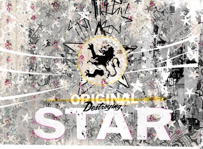 Original Star, 2018 (Colagem sobre tela) de Teis Albers