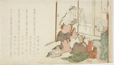 Flor (Hana), da série "Neve, Lua e Flores (Setsugekka)" de Teisai Hokuba