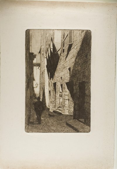 A casa de Dante da Castiglione de Telemaco Signorini