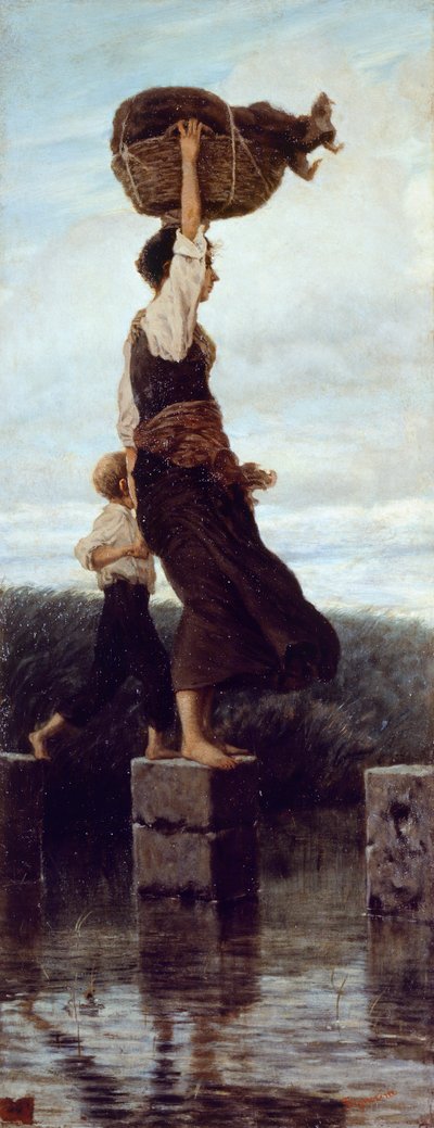 Dia ventoso (pintura) de Telemaco Signorini