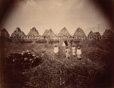 El Palacio de las Palomas, Uxmal (O Palácio dos Pombos, Uxmal),1893 (foto) de Teoberto Maler