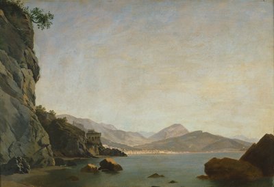 Vista do Golfo de Salerno (óleo sobre tela) de Teodoro Duclere