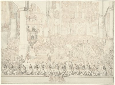 Casamento de Charles Christian de Nassau-Weilburg com a Princesa Carolina, 1760 de Tethart Philip Christian Haag