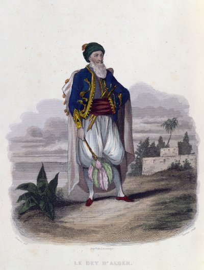 Hussein Pacha (1765-1838), o último Dey de Argel (1818-30), 1846 de Th. Guerin
