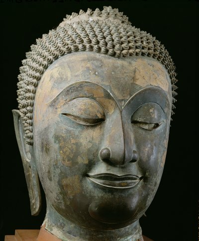 Cabeça de um Buda gigante (bronze) de Thai