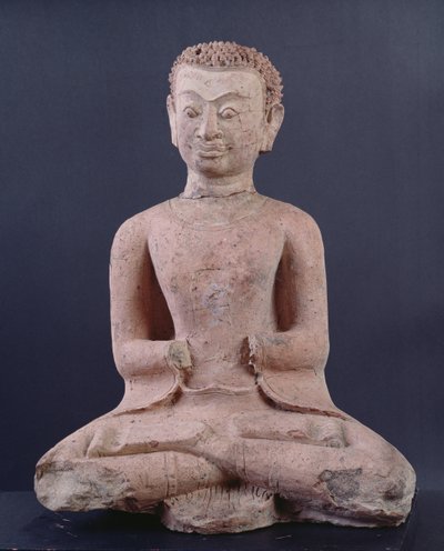 Discípulo em adoração (terracota) de Thai School