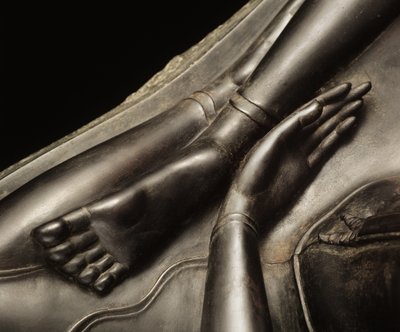 Mãos de um Buda, período Sukhothai (bronze) de Thai School