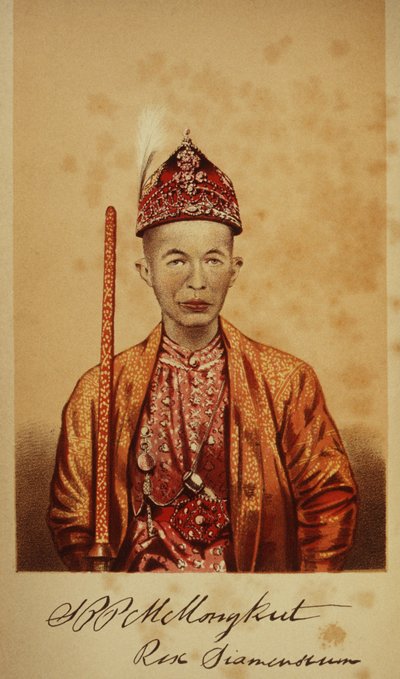 Retrato do rei mongkut de Thai School