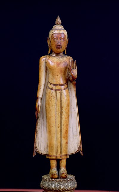 Buda em pé, estilo Ratanakosin de Thai School