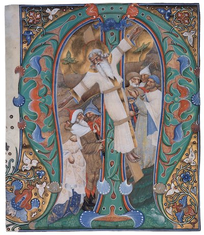 A Crucificação de Santo André de The Master of the Murano Gradual