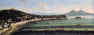 A baía de Nápoles pelo oeste, 1710 de The Metropolitan Master