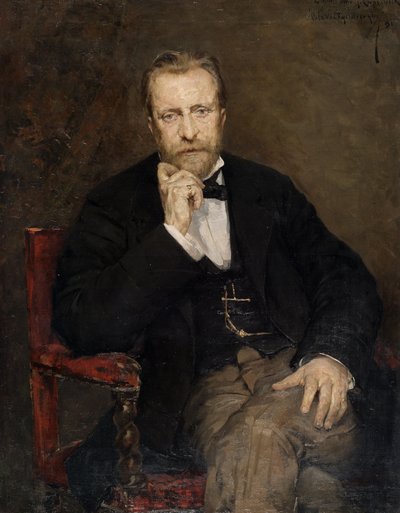 Retrato do artista Jean Capeinick de Théo van Rysselberghe