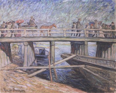Ponte de madeira em Baumgartenbrück de Theo von Brockhusen