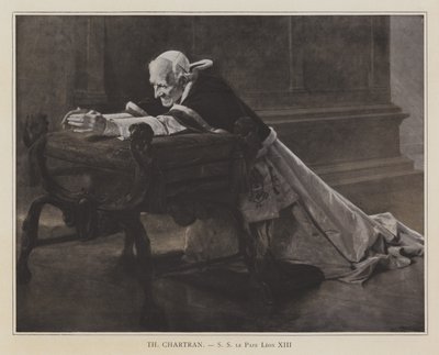 Papa Leão XIII (litho) de Theobald (after) Chartran