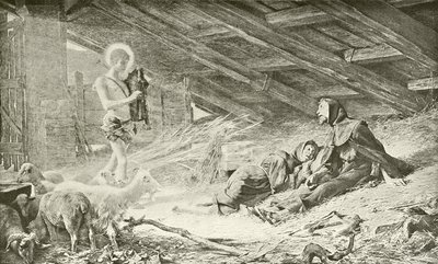 A visão de São Francisco (gravura) de Theobald Chartran