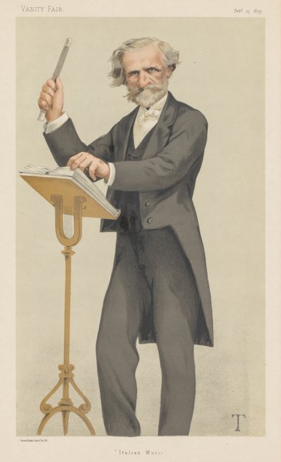 Vanity Fair: música italiana, 1879. de Theobald Chartran